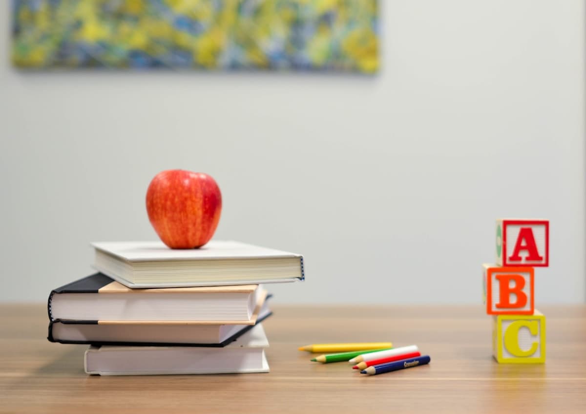 A teacher tutoring a student